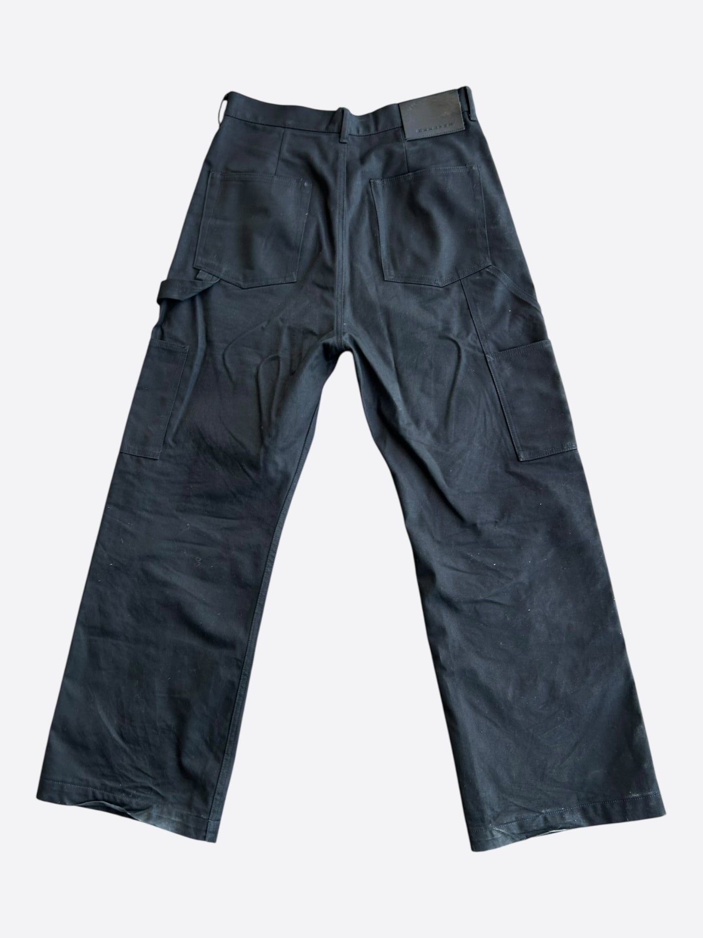 Rick Owens Black Double Knee Geth Pants