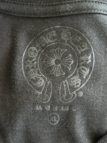 Chrome Hearts Black & White Miami Horseshoe Logo Longsleeve T-Shirt