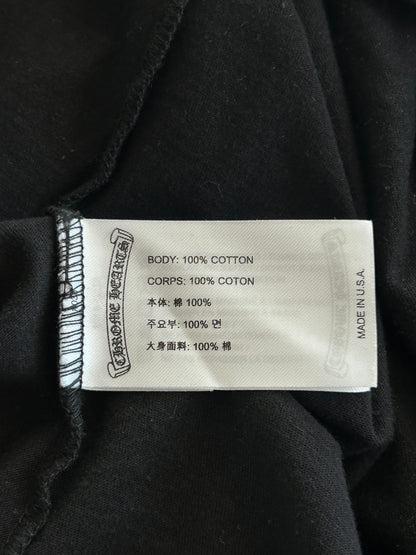 Chrome Hearts Black & White Miami Horseshoe Logo Longsleeve T-Shirt