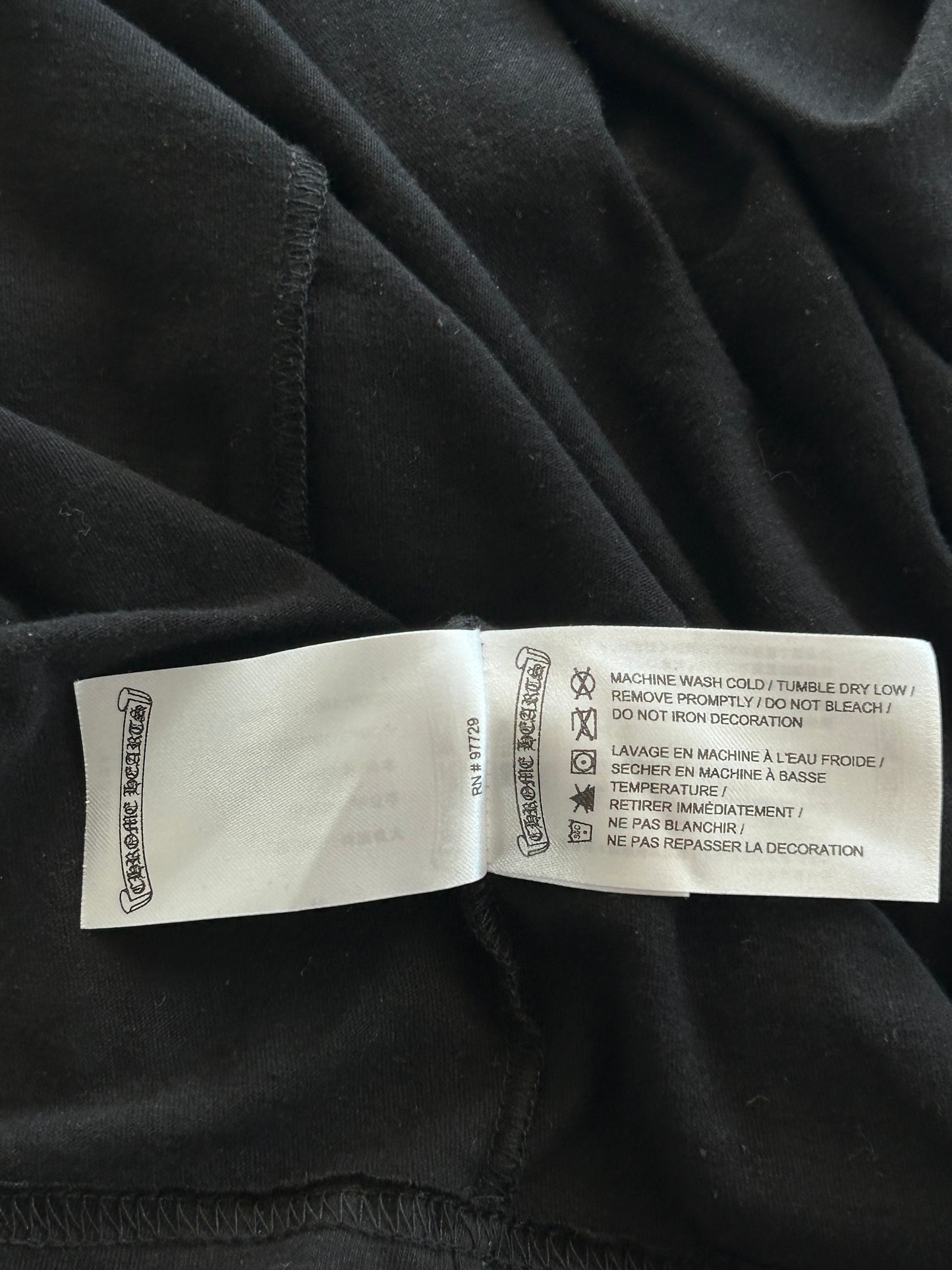 Chrome Hearts Black & White Miami Horseshoe Logo Longsleeve T-Shirt