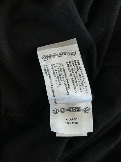 Chrome Hearts Black & White Miami Horseshoe Logo Longsleeve T-Shirt