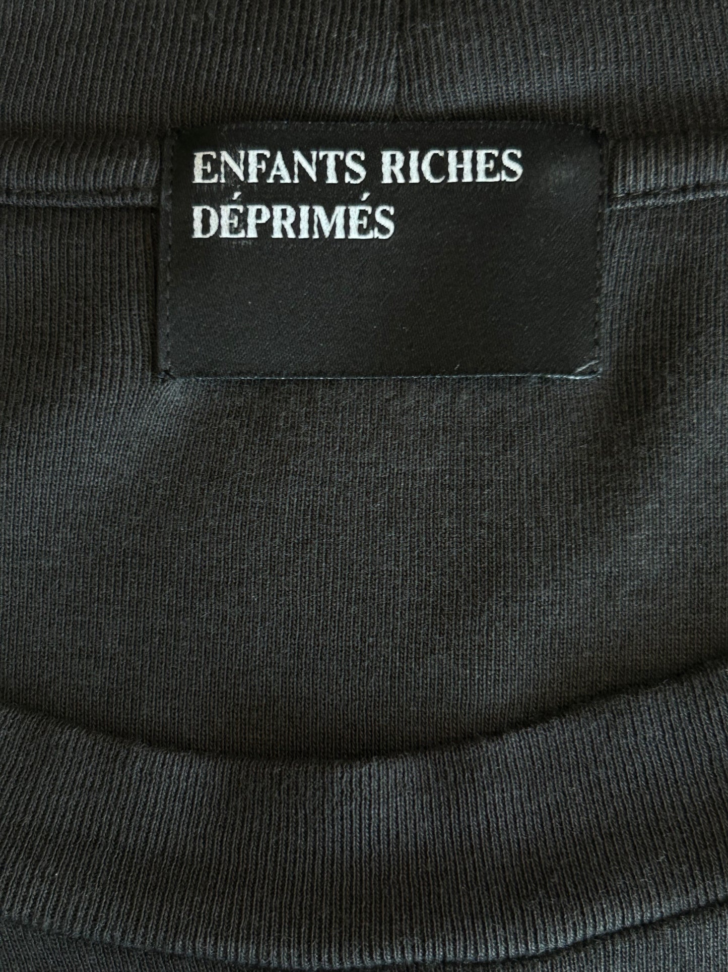 Enfants Riches Deprimes Faded Black & White Women In Sheet Graphic T-Shirt