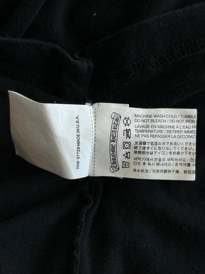 Chrome Hearts Black & White Fleur Scroll Logo Longsleeve T-Shirt