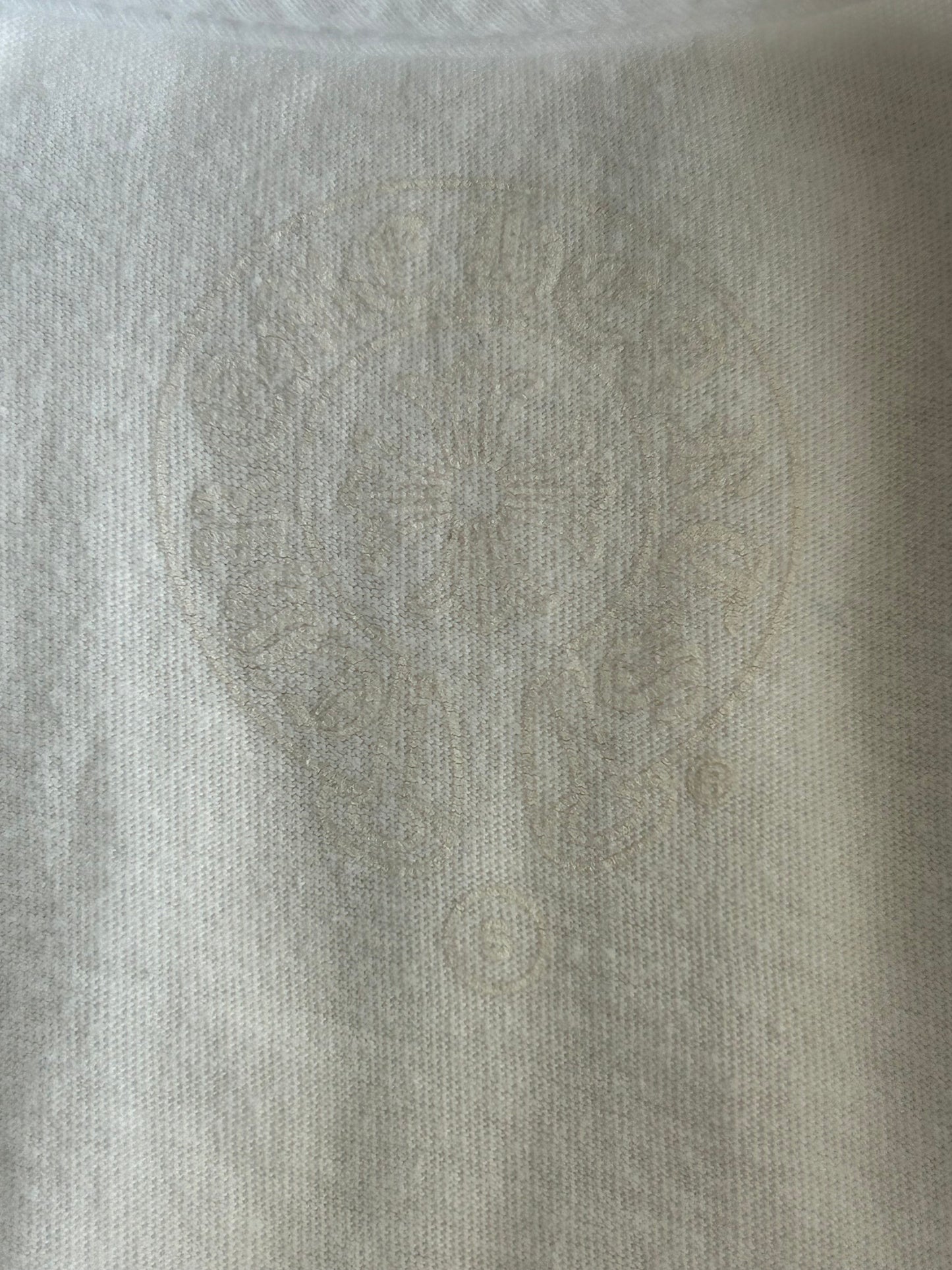 Chrome Hearts White & Red Horseshoe Logo T-Shirt