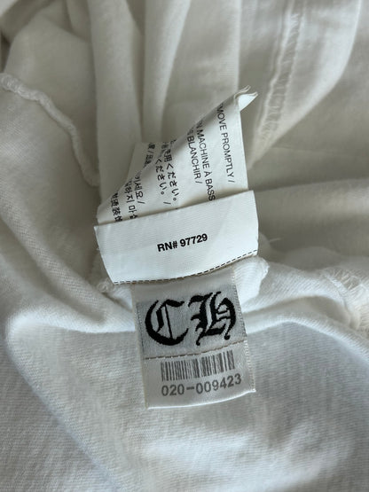 Chrome Hearts White & Black Snowflake Logo T-Shirt