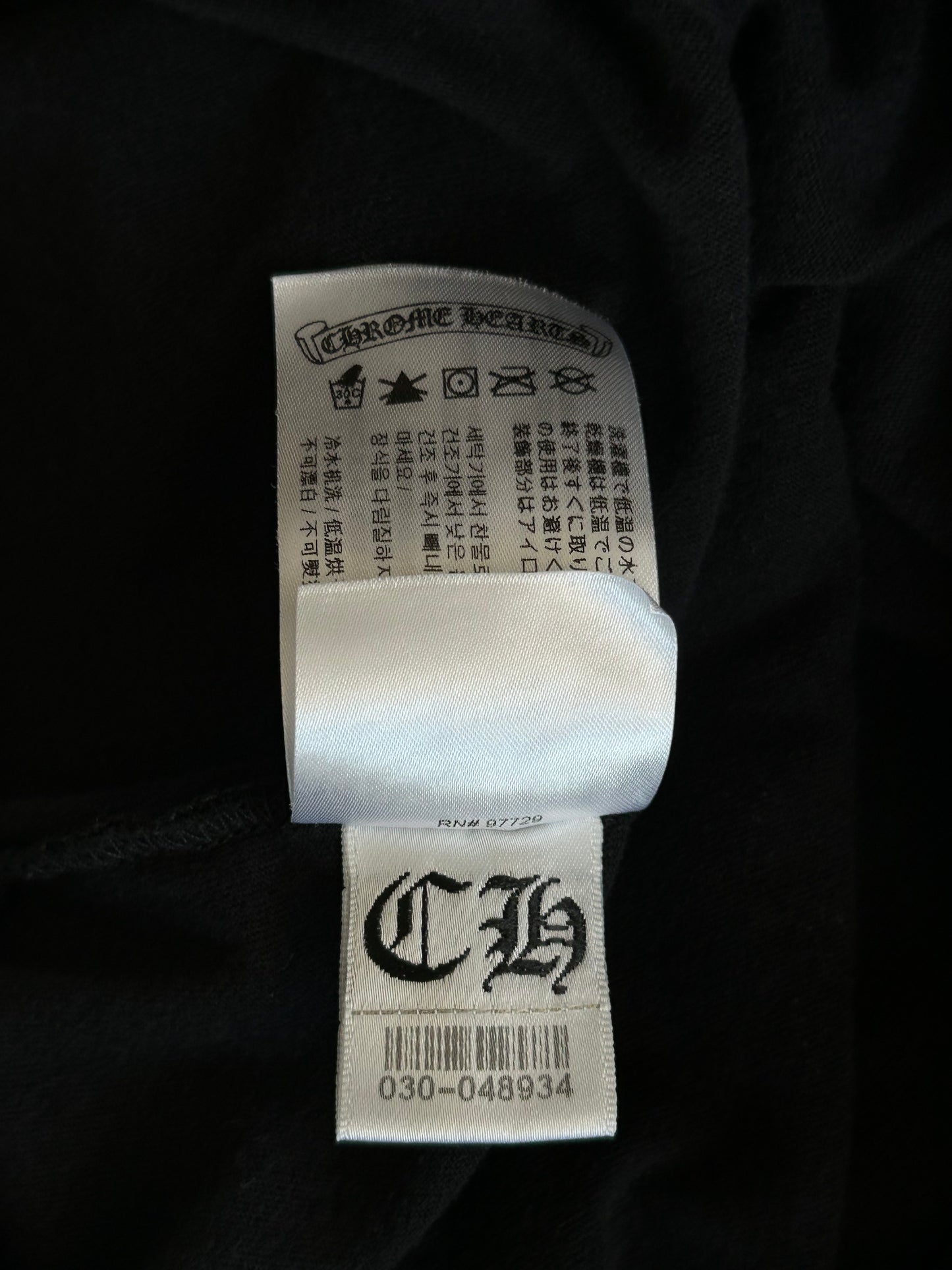 Chrome Hearts Black Racing Stripes Longsleeve T-Shirt