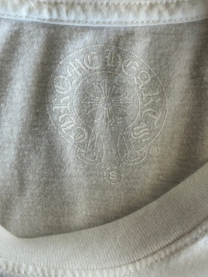 Chrome Hearts White & Black Flame Logo T-Shirt