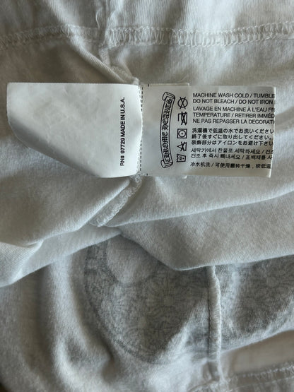 Chrome Hearts White & Black Flame Logo T-Shirt