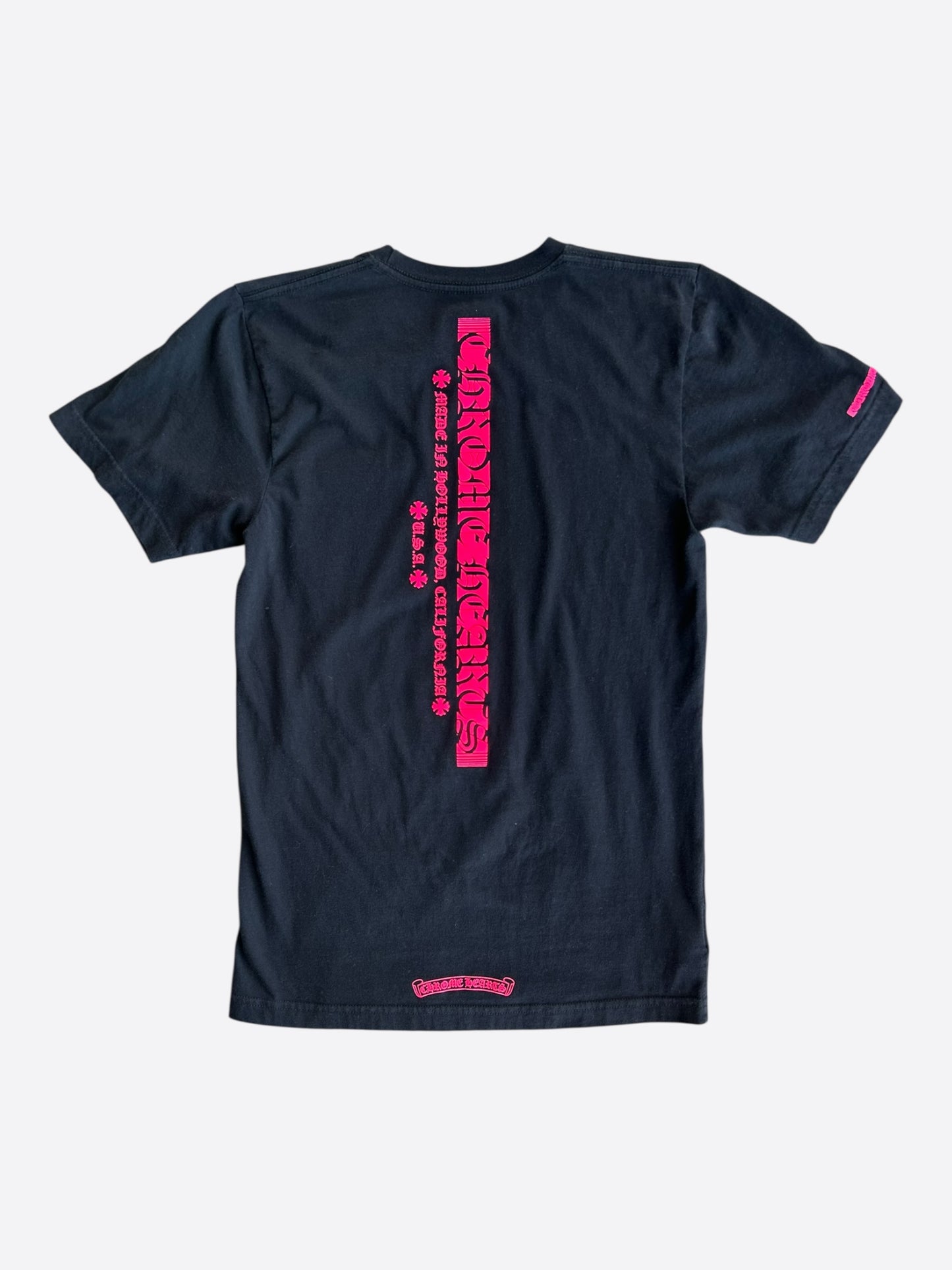 Chrome Hearts Black & Pink Logo T-Shirt