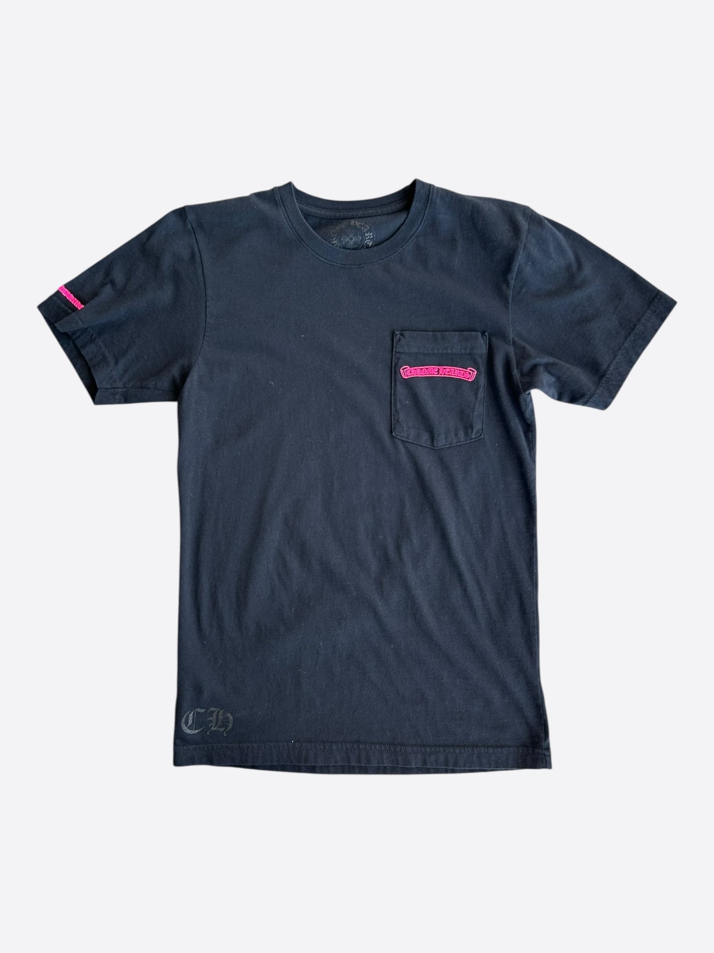 Chrome Hearts Black & Pink Logo T-Shirt