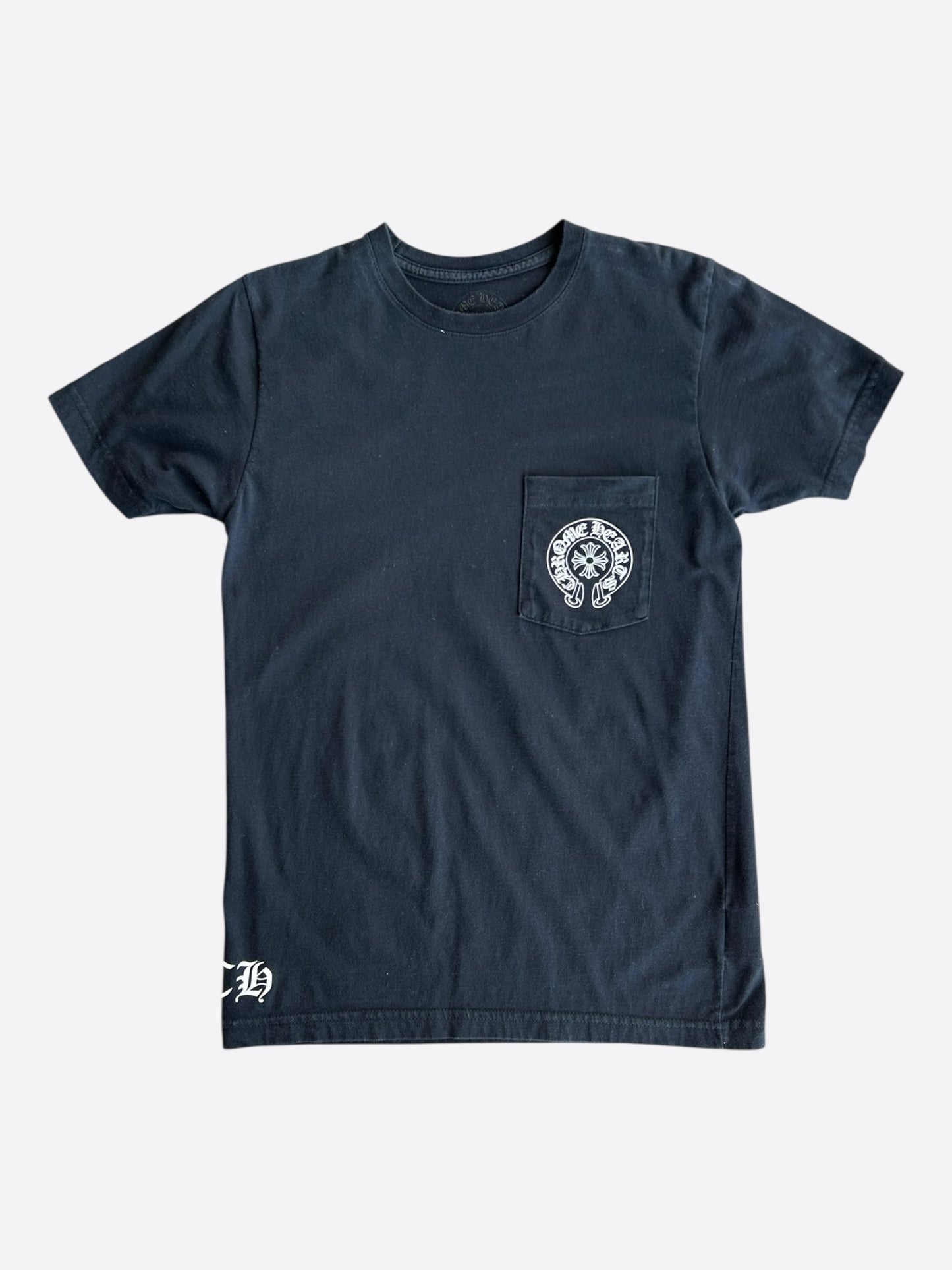 Chrome Hearts Black & White Los Angeles Horseshoe Logo T-Shirt
