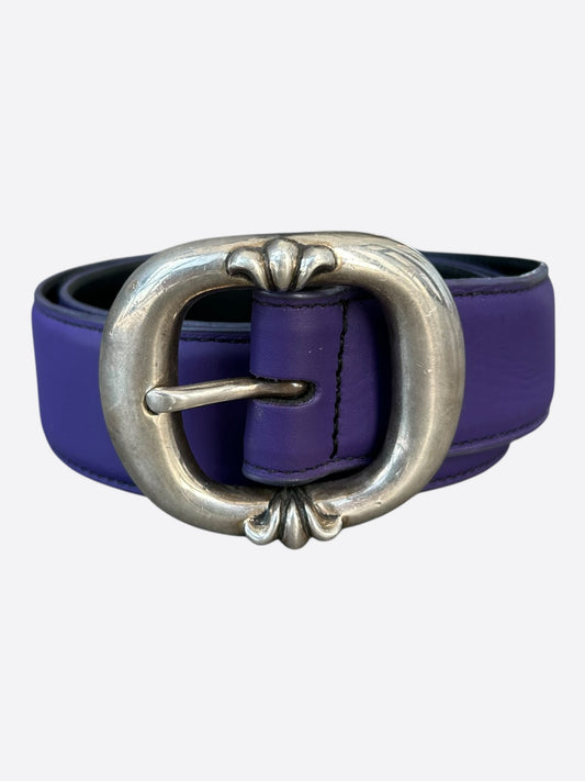 Chrome Hearts Purple & Silver Gunslinger Belt