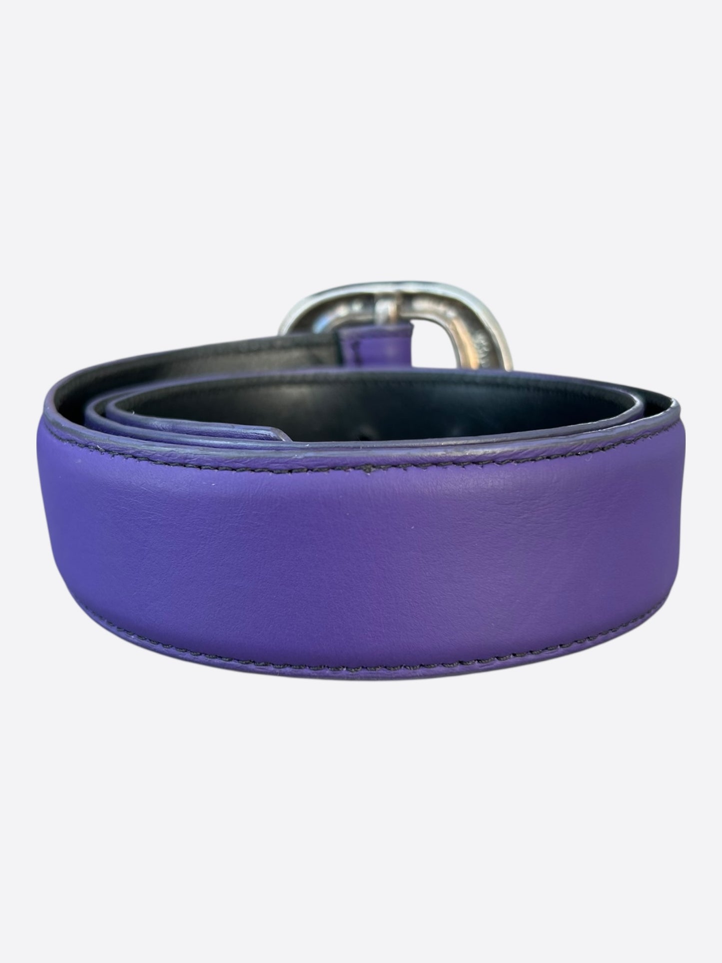 Chrome Hearts Purple & Silver Gunslinger Belt