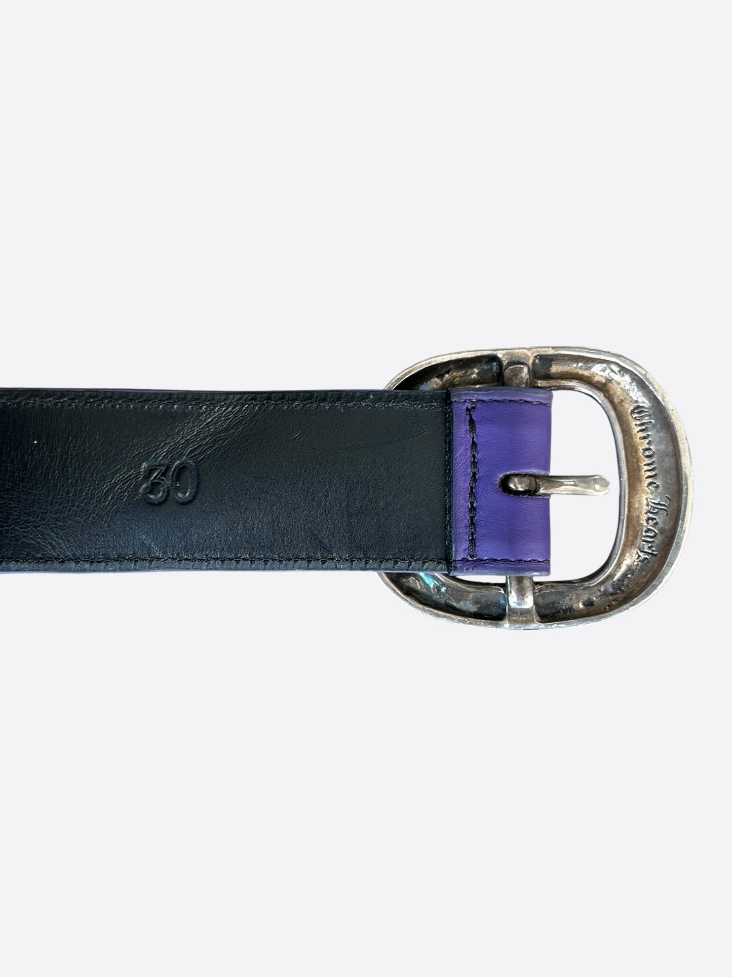 Chrome Hearts Purple & Silver Gunslinger Belt