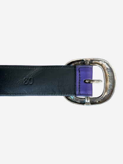 Chrome Hearts Purple & Silver Gunslinger Belt