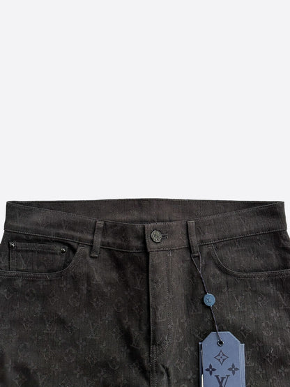 Louis Vuitton Black Monogram Slim Jeans