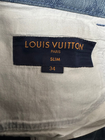 Louis Vuitton Blue Monogram Slim Jeans