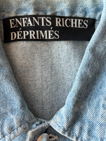 Enfants Riches Deprimes Blue & White Arcade Armband Denim Jacket