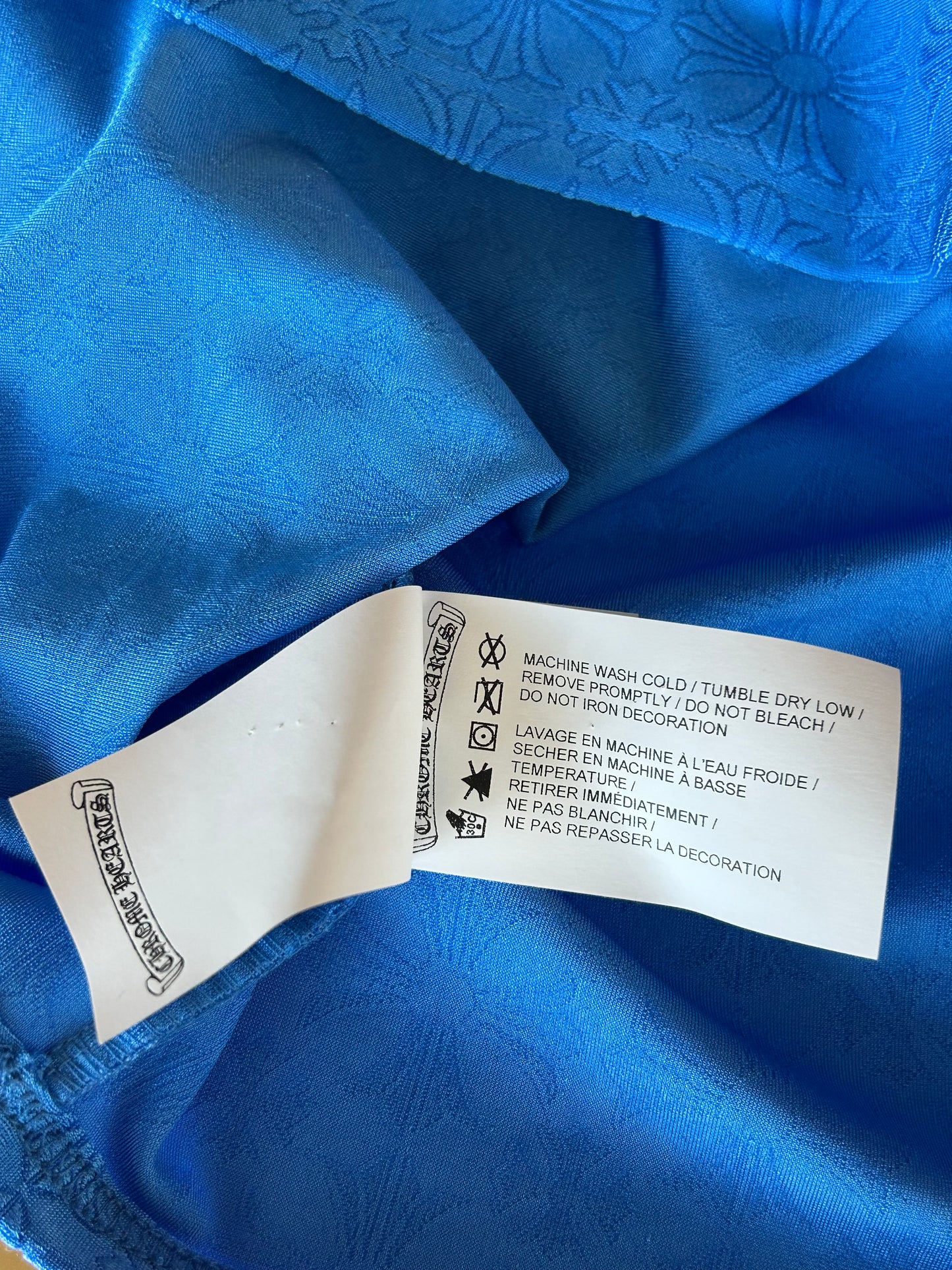 Chrome Hearts Blue Cross Jacquard Sports Bra