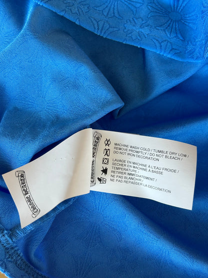 Chrome Hearts Blue Cross Jacquard Sports Bra