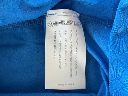 Chrome Hearts Blue Cross Jacquard Leggings