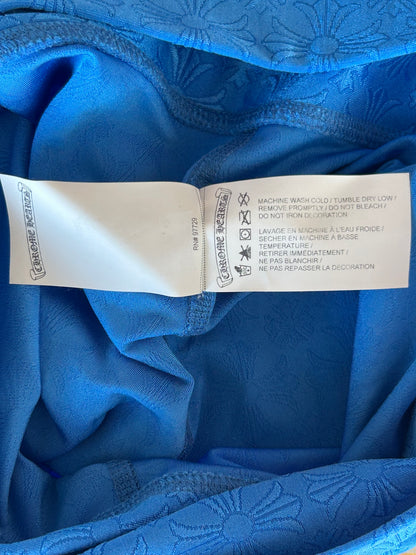Chrome Hearts Blue Cross Jacquard Leggings