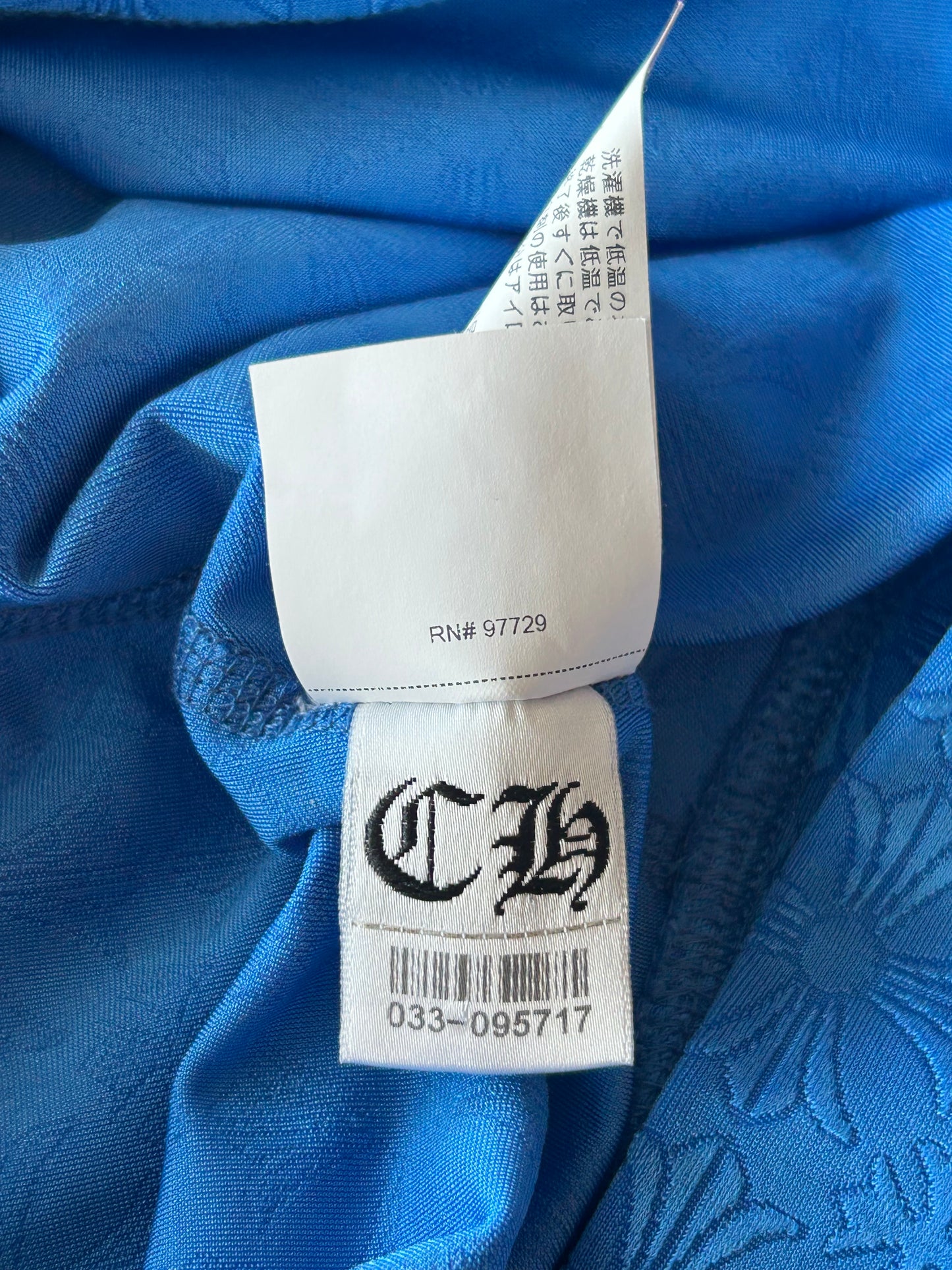 Chrome Hearts Blue Cross Jacquard Leggings