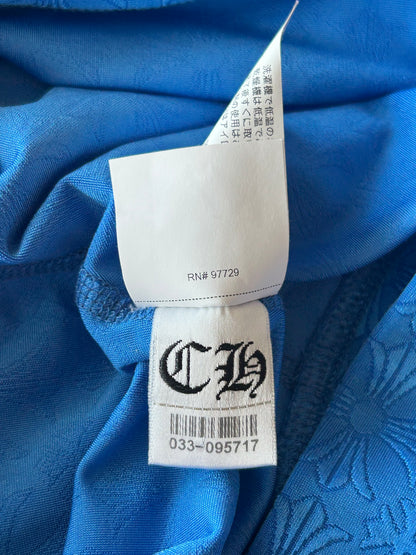 Chrome Hearts Blue Cross Jacquard Leggings