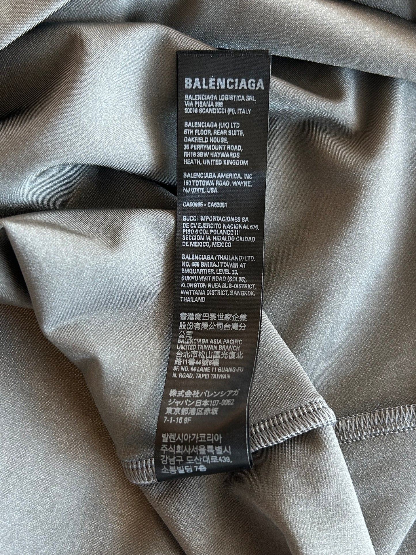 Balenciaga Grey Logo T-Shirt