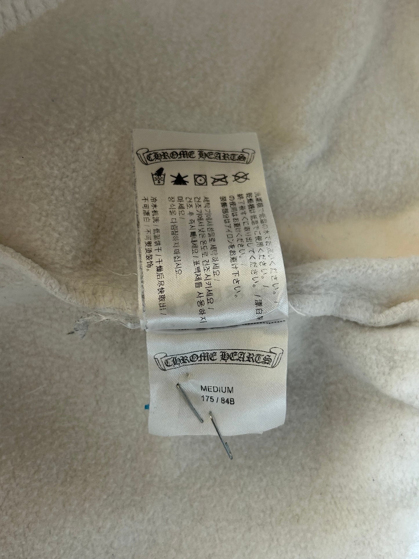 Chrome Hearts White & Blue Rolling Stones Logo Sweatpants