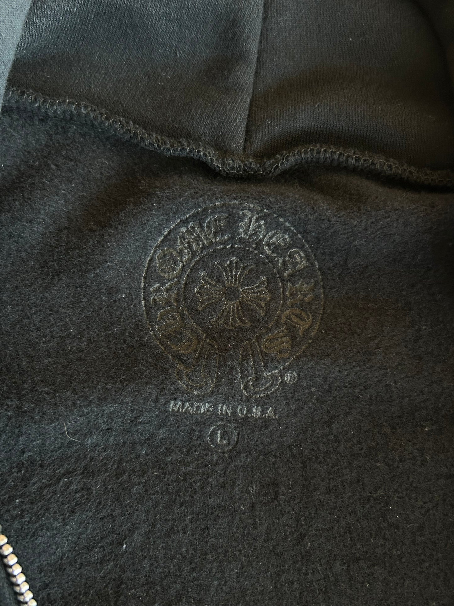 Chrome Hearts Black Aspen Exclusive Horseshoe Zip Up Hoodie