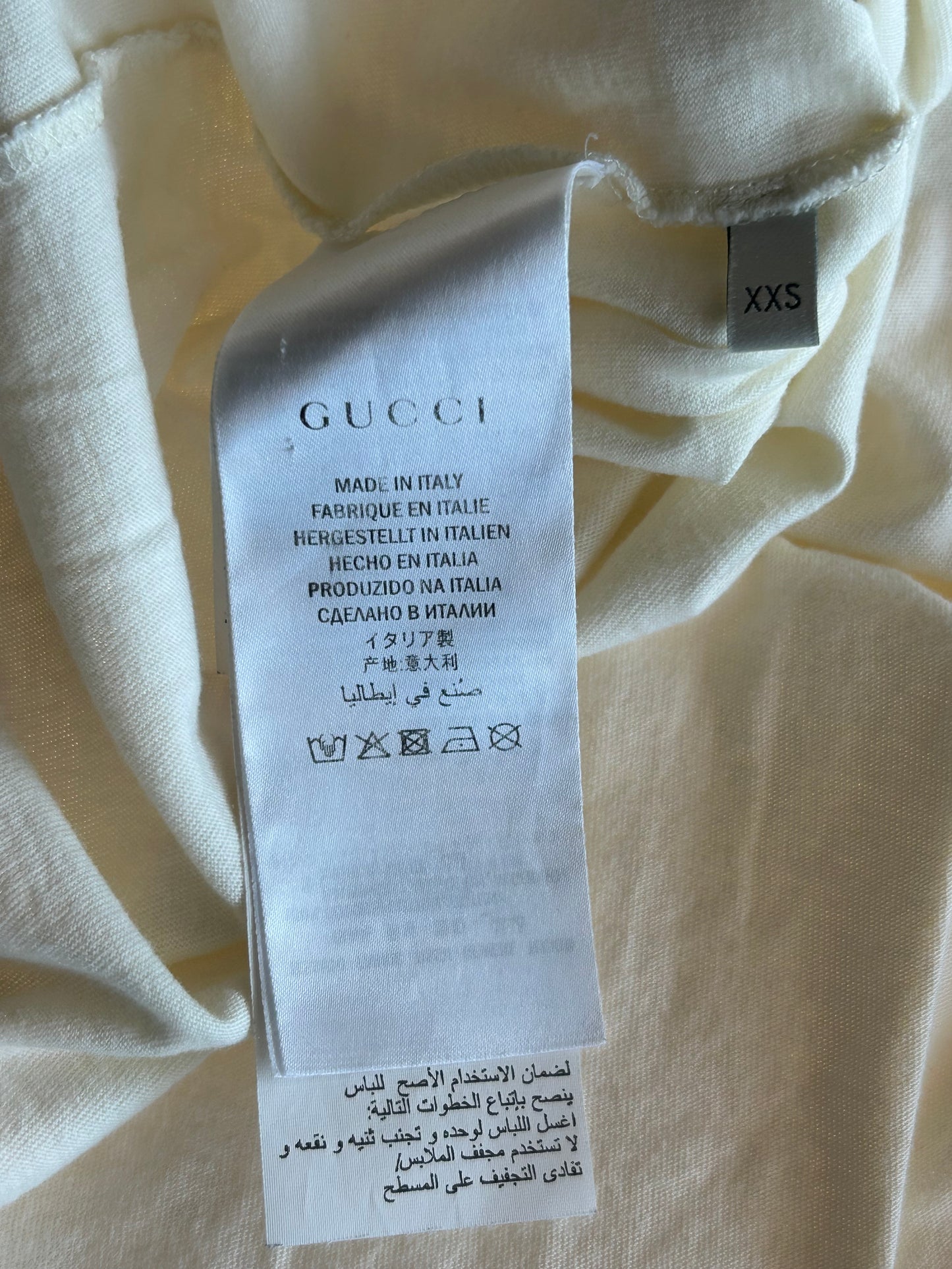 Gucci White & Black Cities Logo T-Shirt