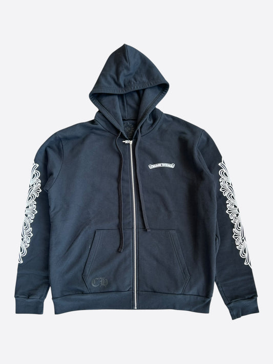 Chrome Hearts Black Aspen Exclusive Horseshoe Zip Up Hoodie