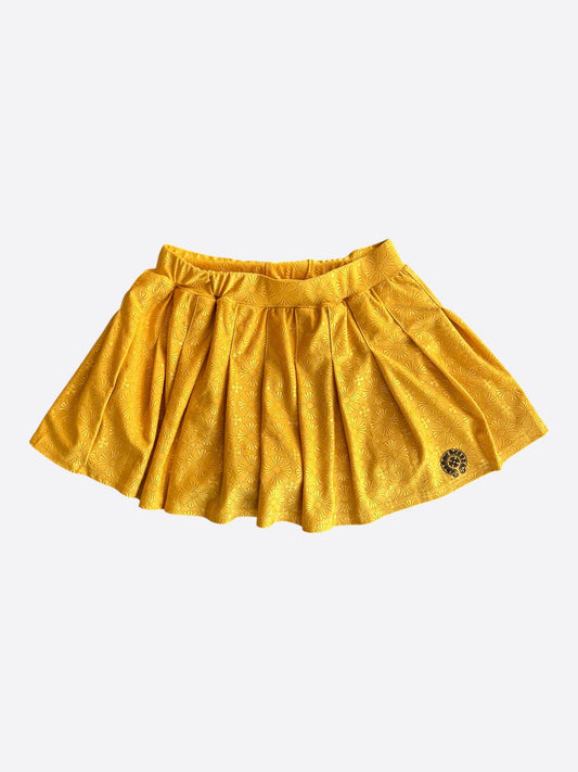 Chrome Hearts Yellow Cross Jacquard Tennis Skirt
