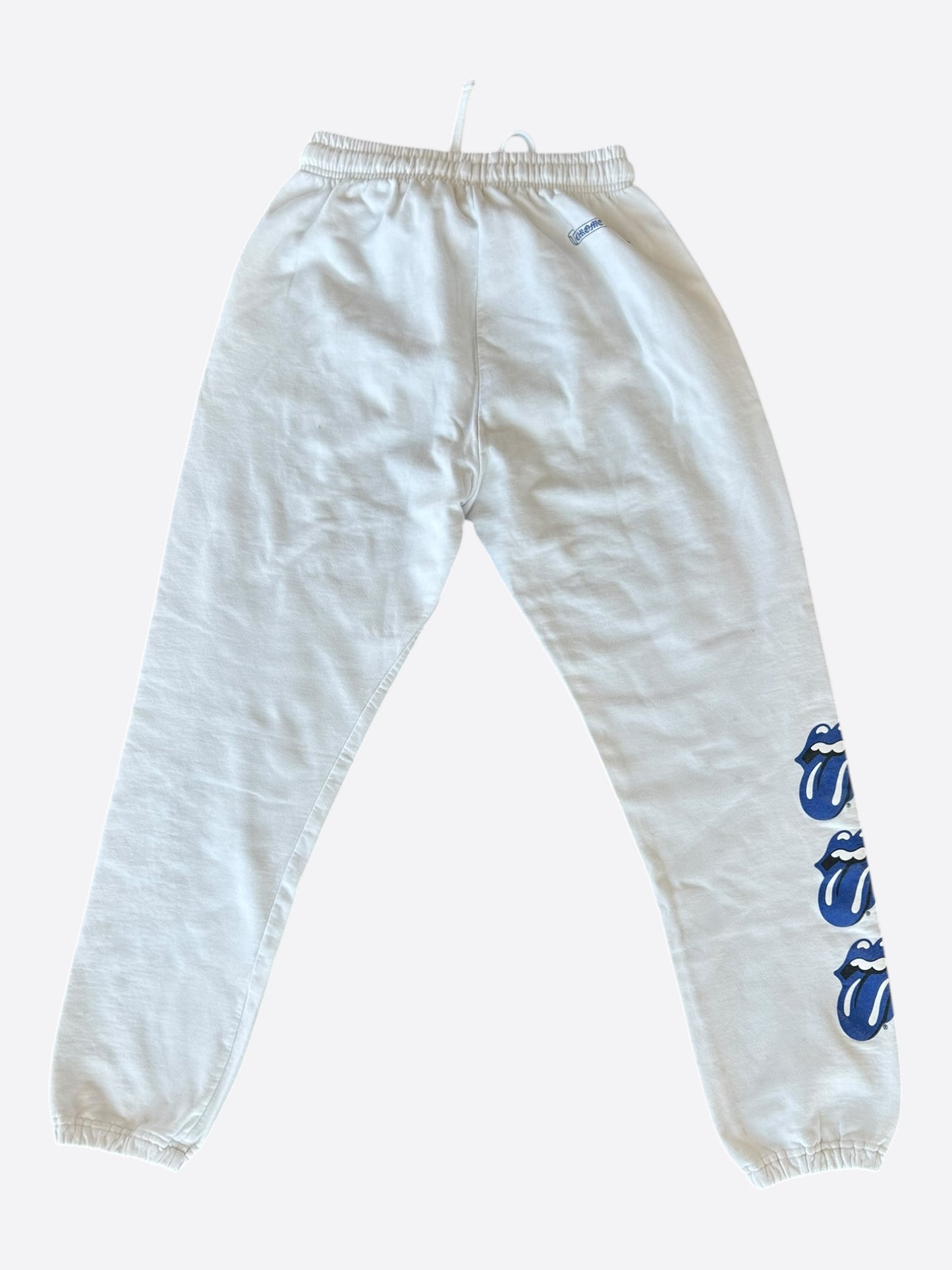 Chrome Hearts White & Blue Rolling Stones Logo Sweatpants