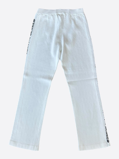 Chrome Hearts White & Black Jacquard Y Not Women's Pants