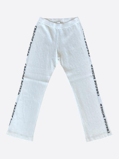 Chrome Hearts White & Black Jacquard Y Not Women's Pants
