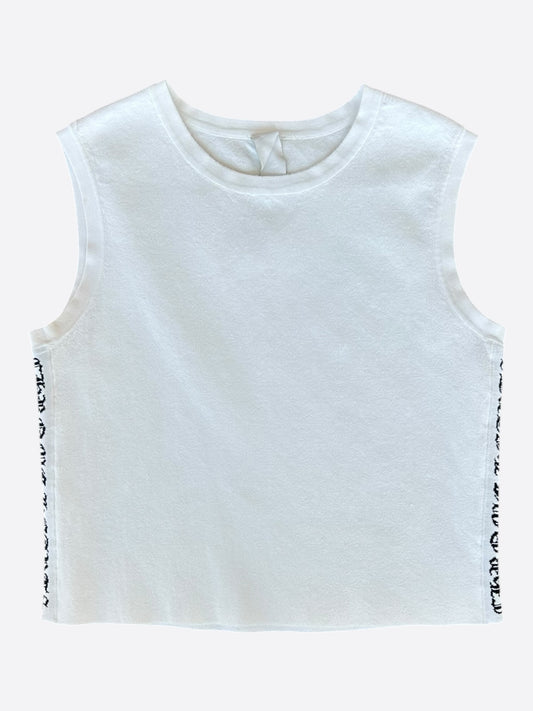 Chrome Hearts White & Black Jacquard Match Point Women's Top