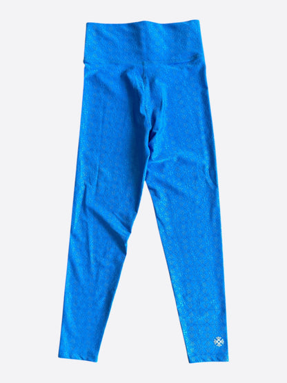 Chrome Hearts Blue Cross Jacquard Leggings