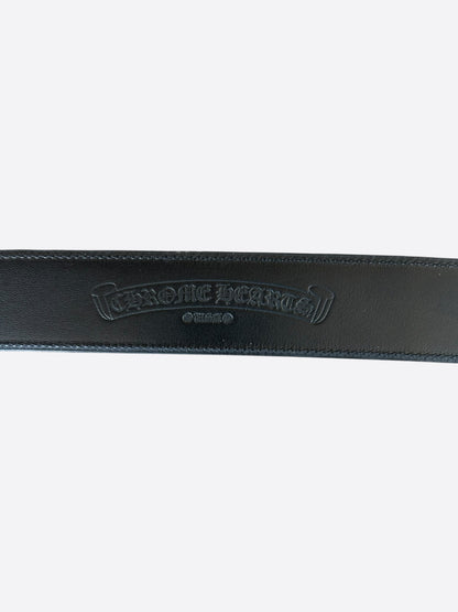 Chrome Hearts Black & Silver Oval Cross Belt