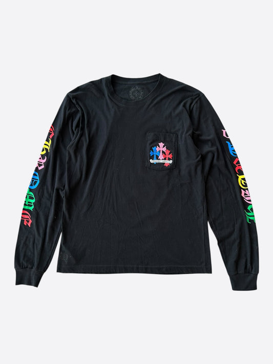 Chrome Hearts Black & Multicolor Cross Longsleeve T-Shirt