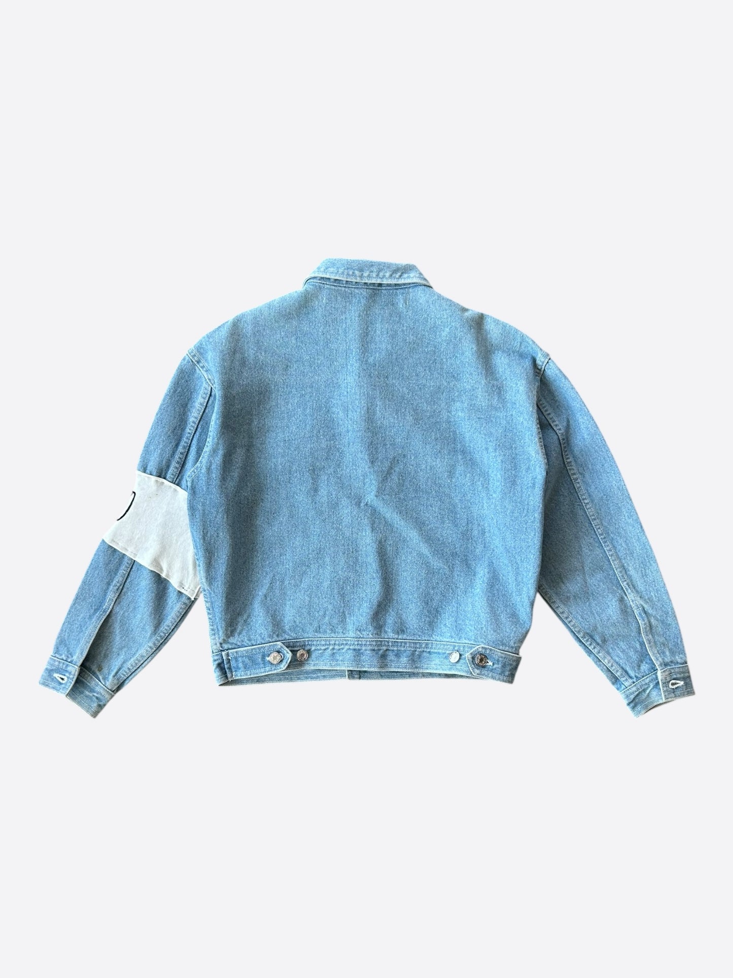 Enfants Riches Deprimes Blue & White Arcade Armband Denim Jacket