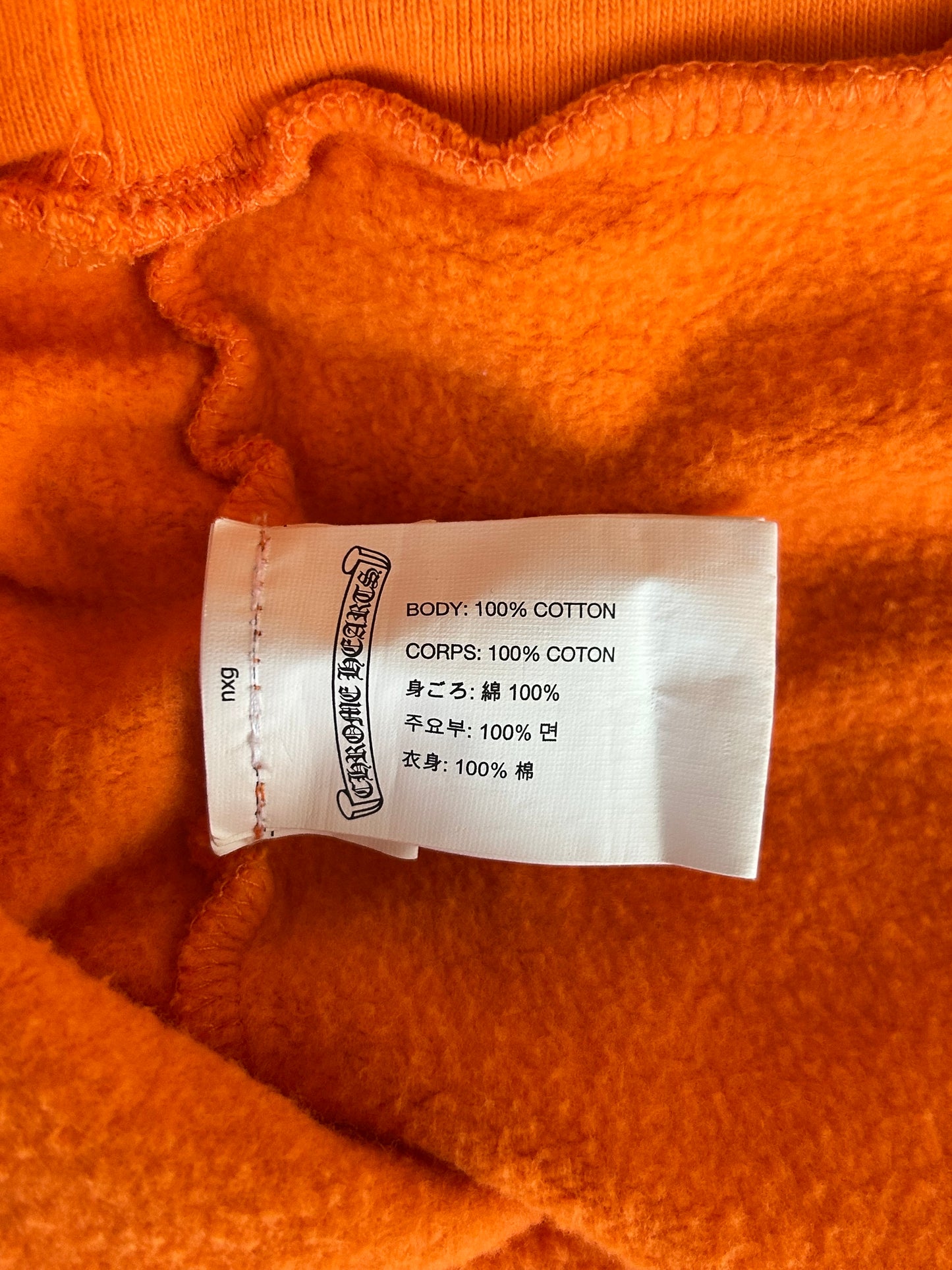 Chrome Hearts Off-White Orange & Black Hoodie
