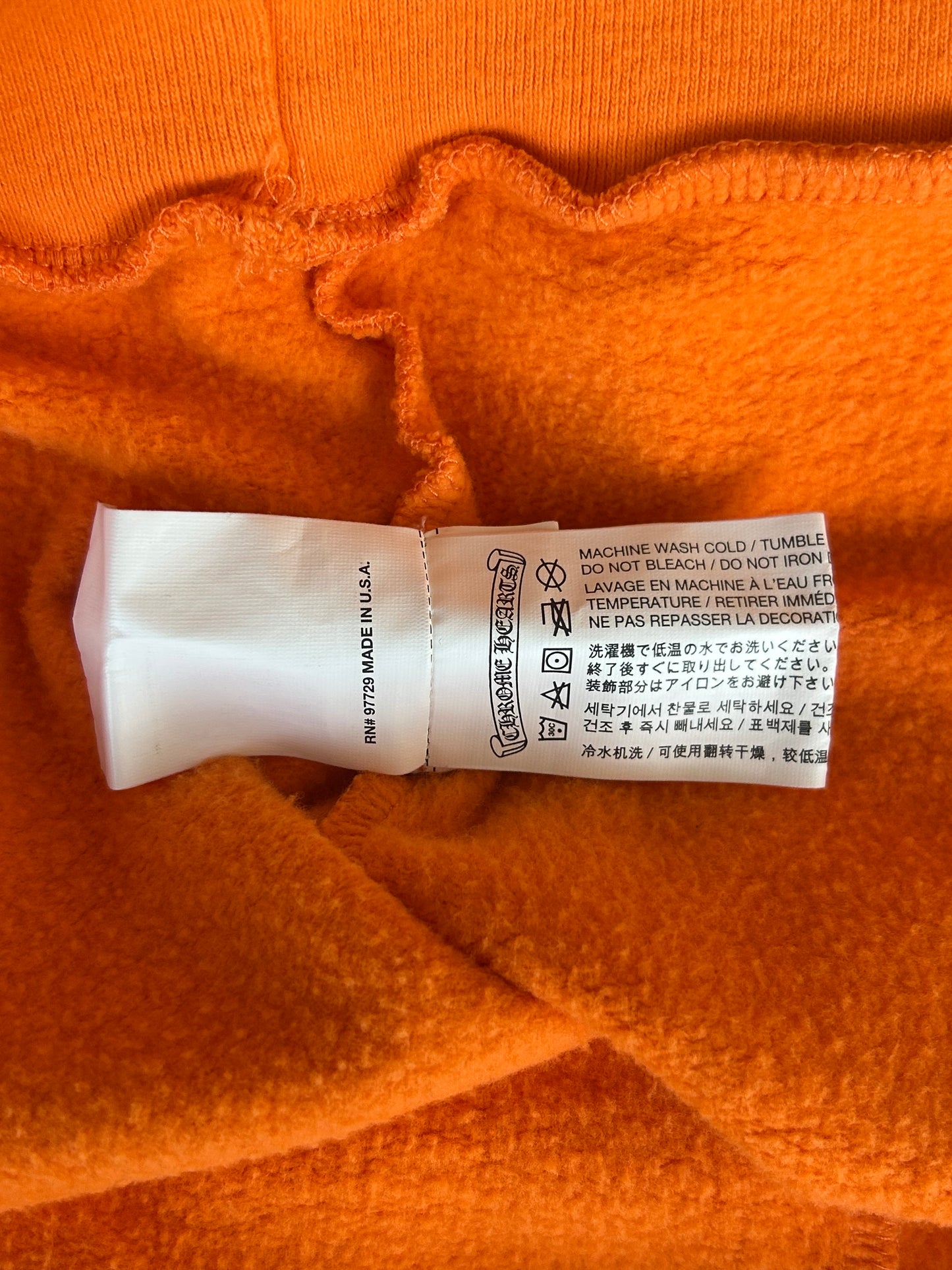 Chrome Hearts Off-White Orange & Black Hoodie