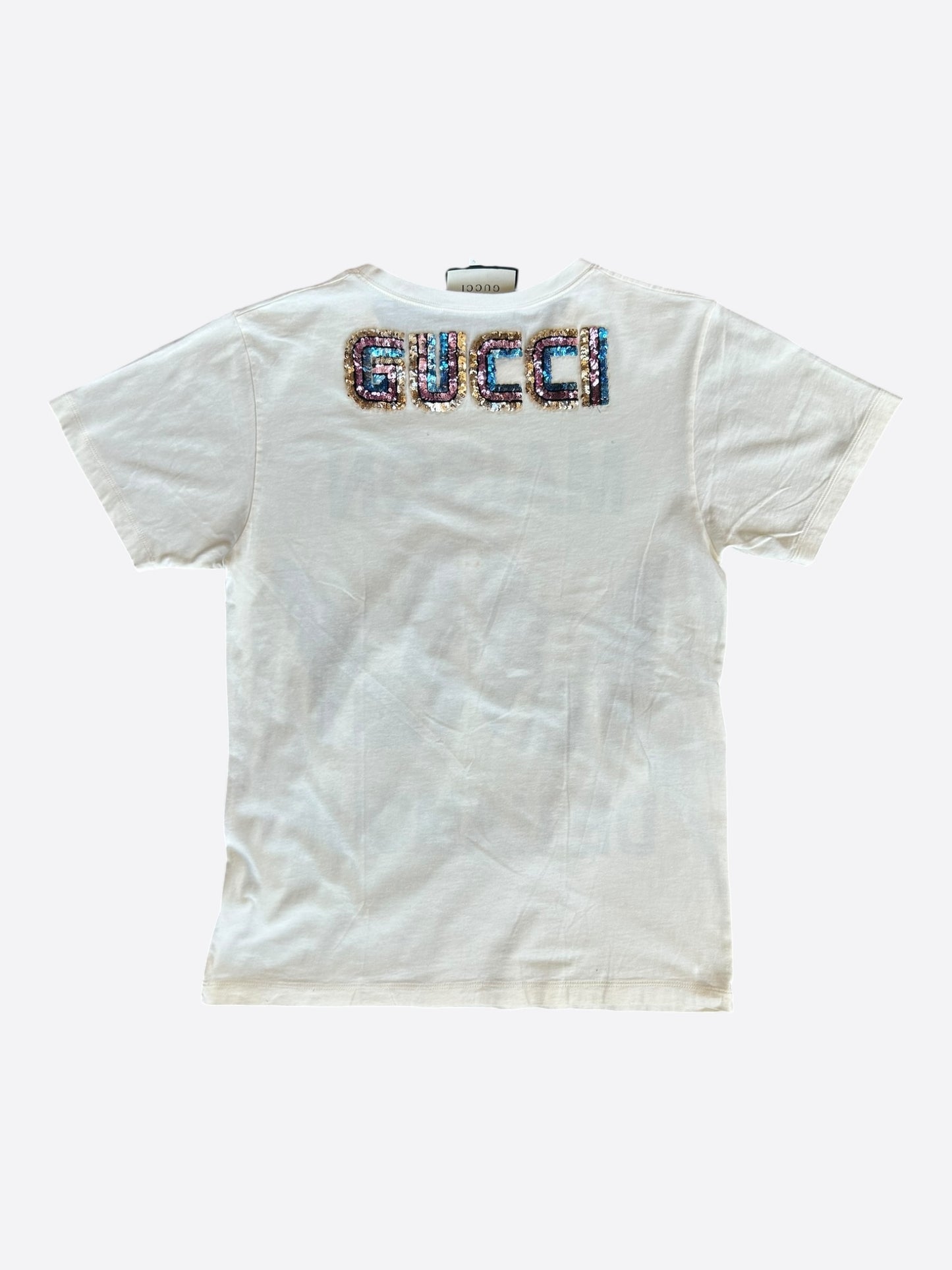 Gucci White & Black Maison De L'Amour Graphic T-Shirt