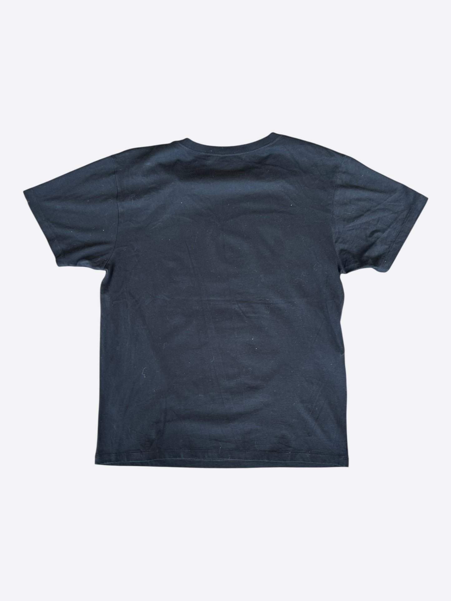 Gucci Black & Multicolor Sequin Heart Logo T-Shirt