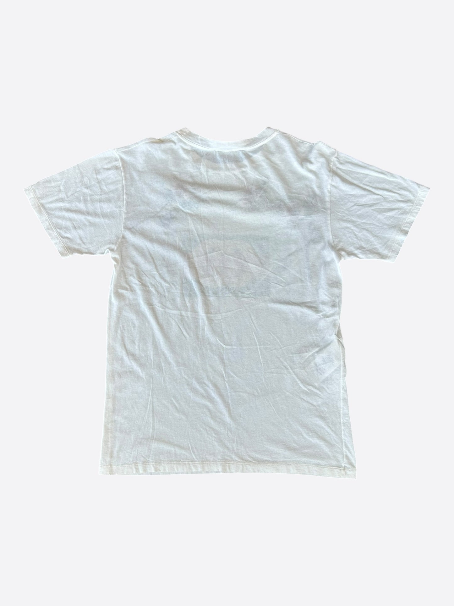 Gucci White Bootleg Logo Embroidered T-Shirt
