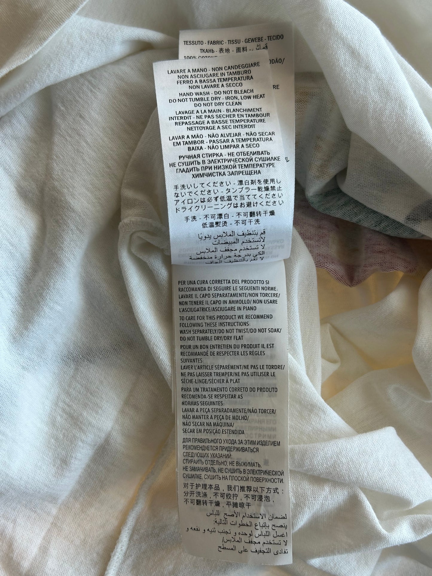 Gucci White Bootleg Logo Embroidered T-Shirt