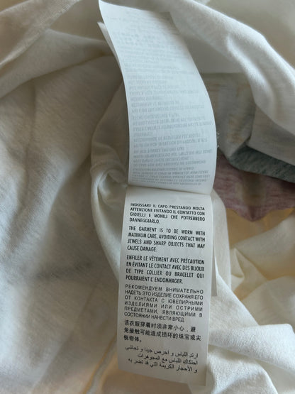 Gucci White Bootleg Logo Embroidered T-Shirt