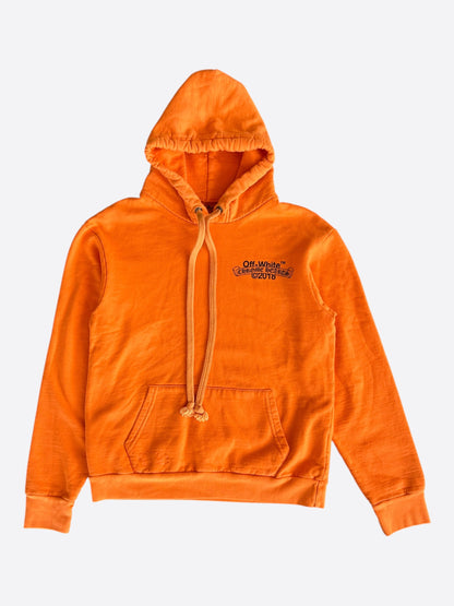 Chrome Hearts Off-White Orange & Black Hoodie